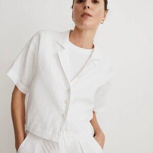 Madewell 100% Linen Resort Shirt (S) Never Worn, Like New